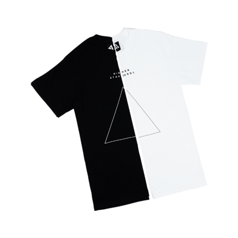 Higher Standards T-Shirt - Embroidered Triangle