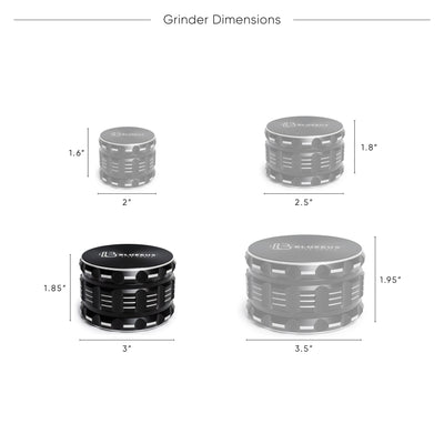 GA Aluminum herb Grinder 3.5 Inch