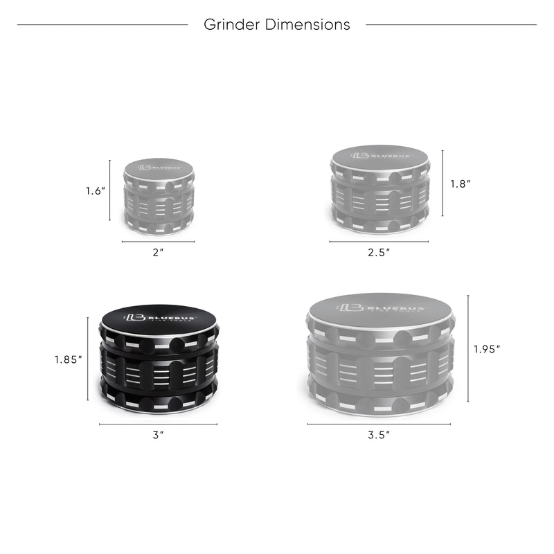 GA Aluminum herb Grinder 3.5 Inch