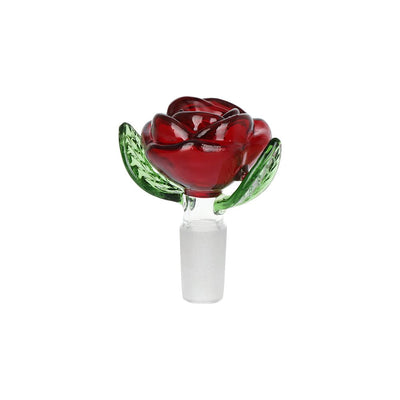 Pulsar Valentine's Hearts 'n' Roses Glass Herb Pipe Duo - 10" / 14mm F