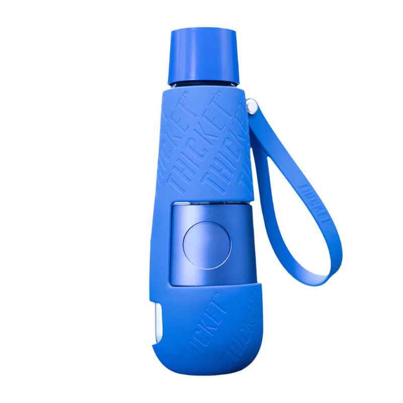 Thicket V2 Water Pipe in blue, ultra-portable, made with durable silicone, perfect for discreet smoking.