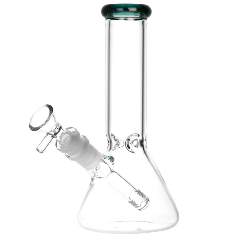 Classic Glass Beaker Water Pipe - 8" / 14mm F / Colors Vary - Cheapnotic