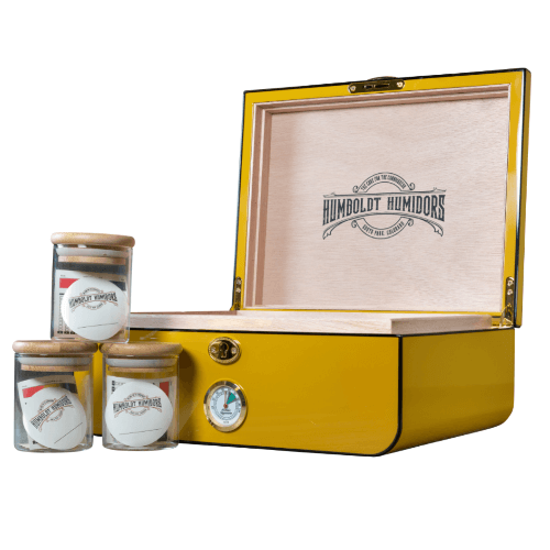 Art Deco Racer Yellow Humboldt Humidor