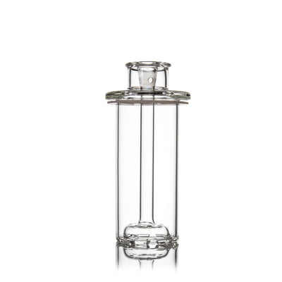 MJ Arsenal Piston Gravity Bong featuring a clear borosilicate glass design with unique piston shape and dual percolation.