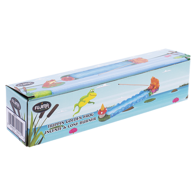 Fujima Trippin' Golden Frog Incense Burner - 11"