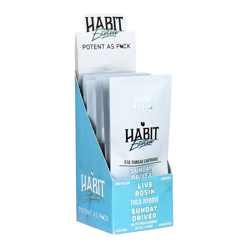 Habit Exotics THCA Rosin Ceramic Cartridge | 1g | 10ct Display