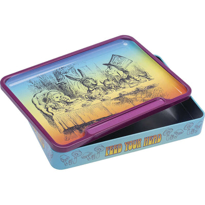 Fujima Trippy Alice Rolling Tray Stash Box | 8"x5.75" | Asst | 6pc Display