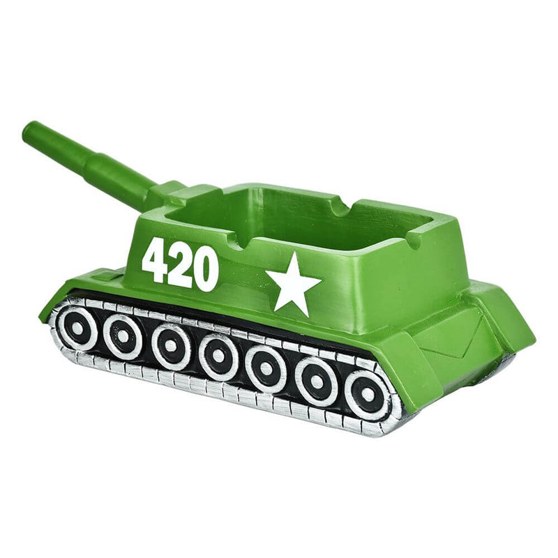 Tank Ceramic Ashtray - 4.25" x 3.25"