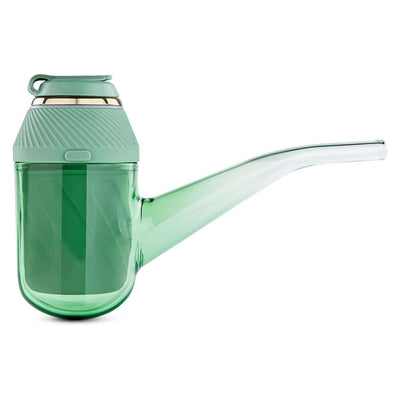 Puffco Proxy Vaporizer Flourish LE, modular hand-held wax vaporizer with ergonomic design and glassware pipe, limited edition green.