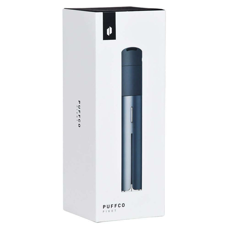 Puffco Pivot Concentrate Vaporizer packaging showcasing stylish design for flavorful vaping experiences.