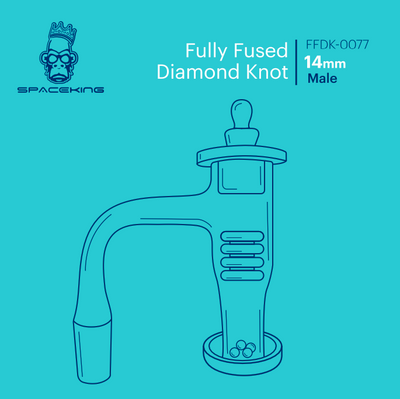 Space King Fully Fused Diamond Knot Banger Kit (Teal)