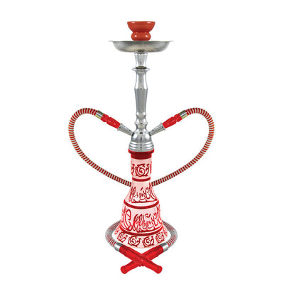 20" Hieros 2-Hose Premium Hookah - Colors Vary - Cheapnotic