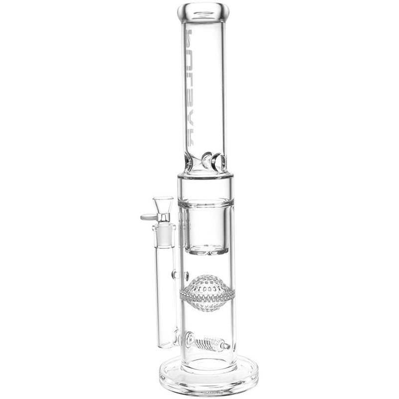 Pulsar Triple Treat Straight Tube Water Pipe - 17" / 19mm F / Clear