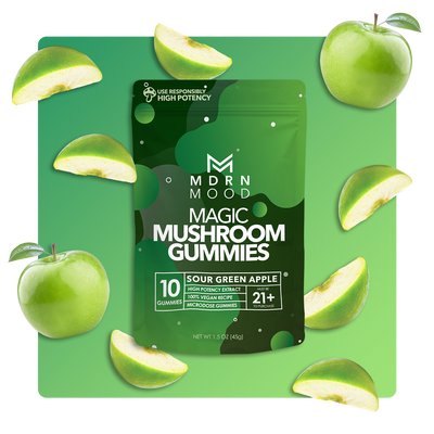 MDRN MOOD Magic Mushroom Gummies - Sour Green Apple