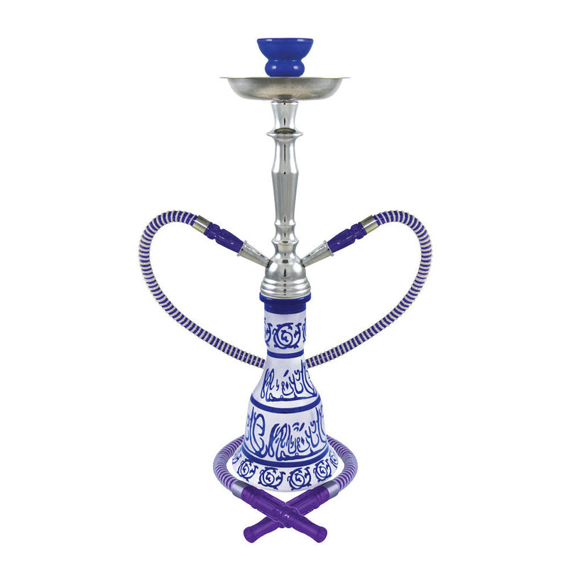 20" Hieros 2-Hose Premium Hookah - Colors Vary - Cheapnotic