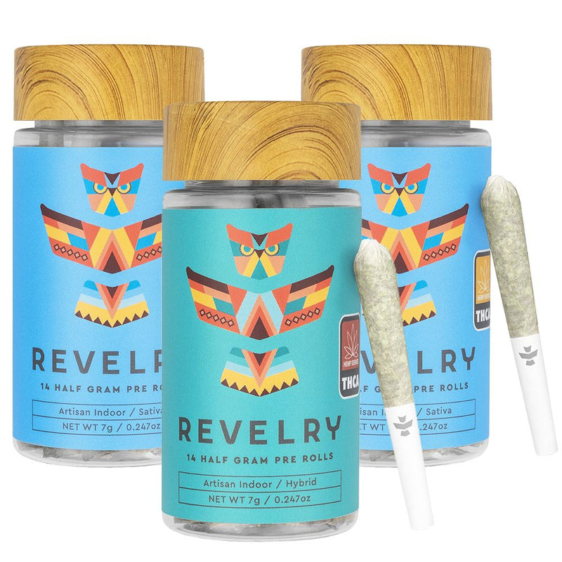 Revelry Premium Indoor THCA Pre-Rolls | 0.5g | 14pc Pack