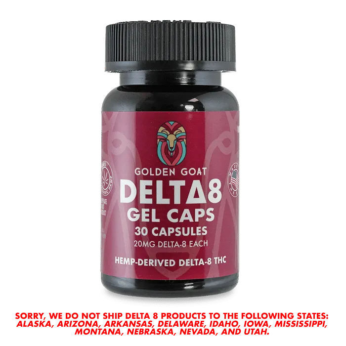 Delta-8 Gel Capsules, 600mg, 30ct