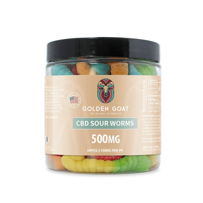 CBD Gummies 500MG -Sour Worms