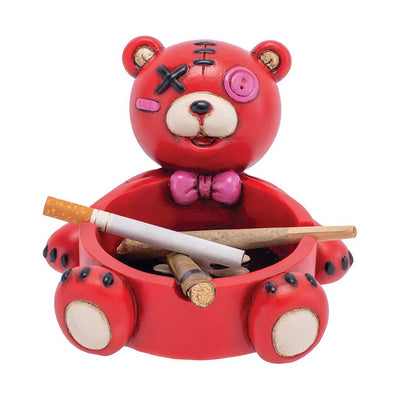 RED ZOMBIE BEAR ASHTRAY
