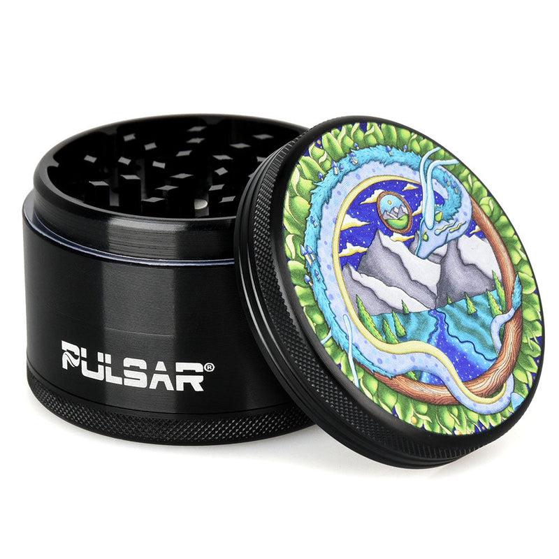 Pulsar Artist Series Metal Grinder - Remembering Dragon / 4pc / 2.5"