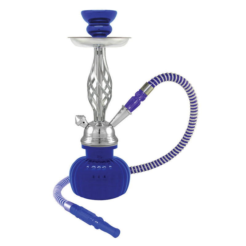 12" Swirl 1-Hose Premium Hookah - Colors Vary