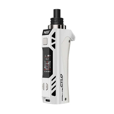 Yocan Cylo Vaporizer with variable voltage control and 1300mAh battery in white finish.