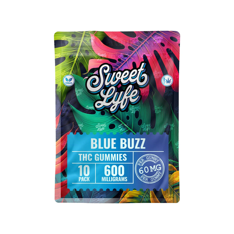 Vegan Gummies 600MG THC Blend - Blue Buzz