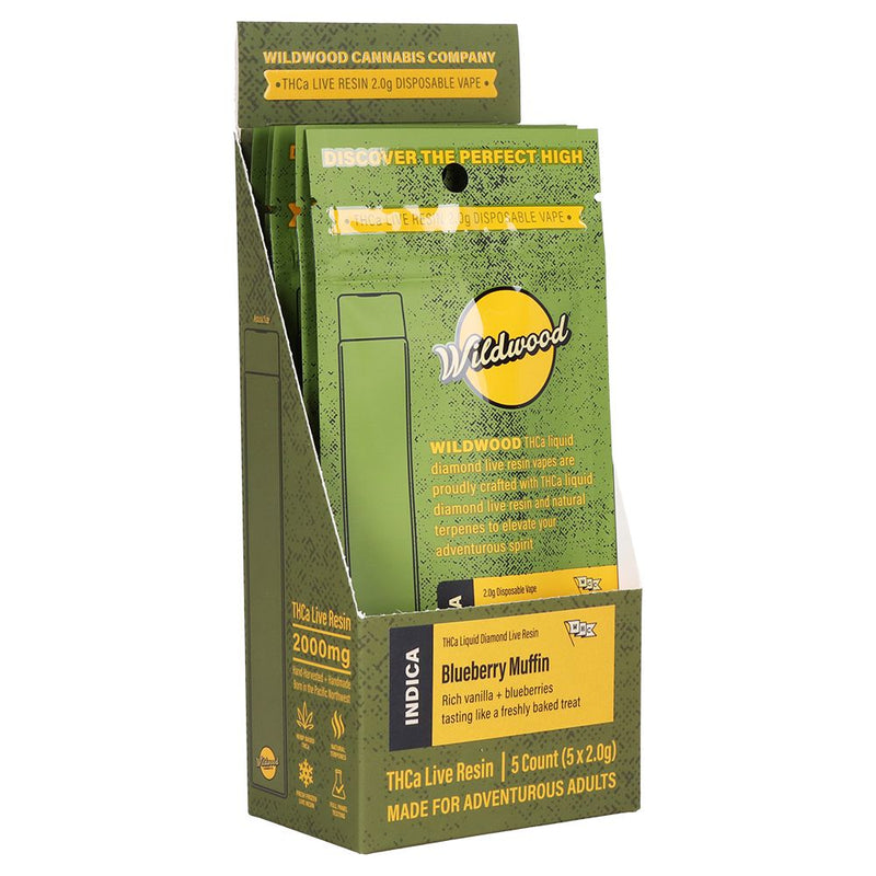 Wildwood Dispensary Grade Live Resin THCA Disposable | 2g | 5ct Display