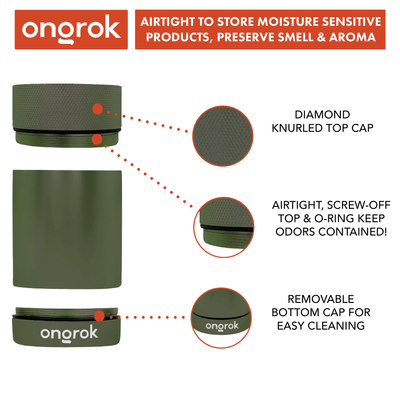 Ongrok Aluminum Metal Storage Jar