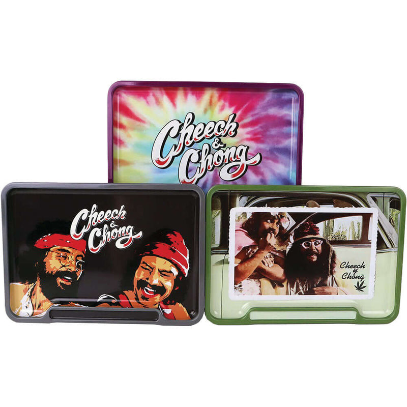 Cheech & Chong Rolling Tray Stash Box | 8"x5.75" | Asst | 6pc Display