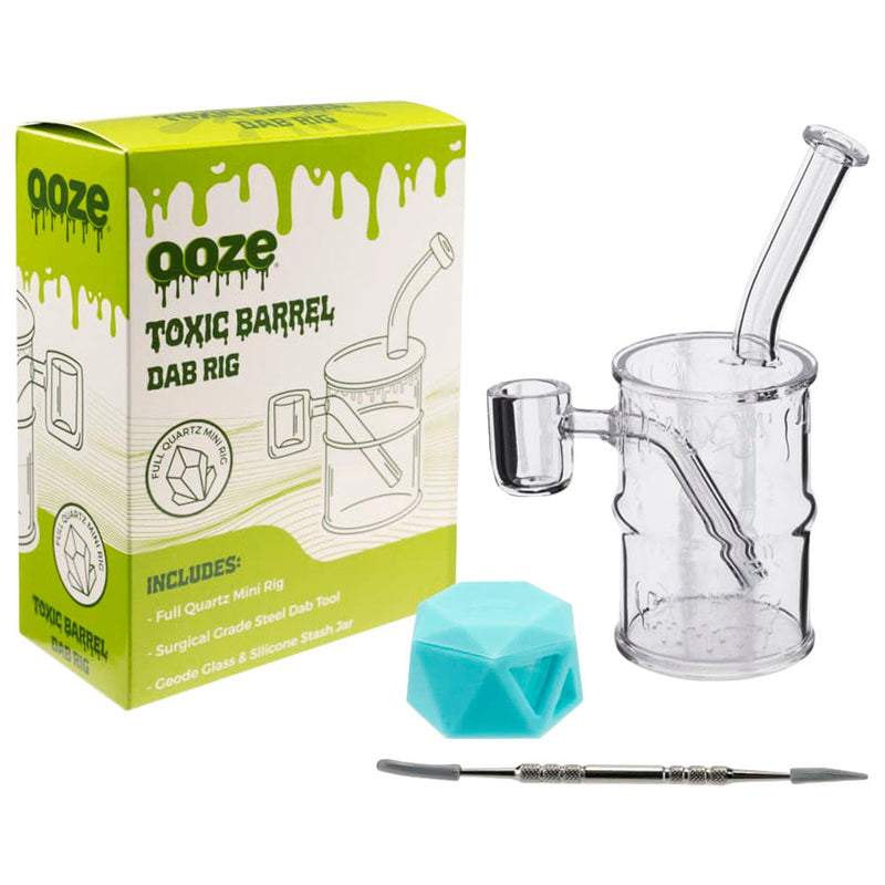 Ooze Toxic Barrel Mini Quartz Dab Rig - 5.5" - Cheapnotic