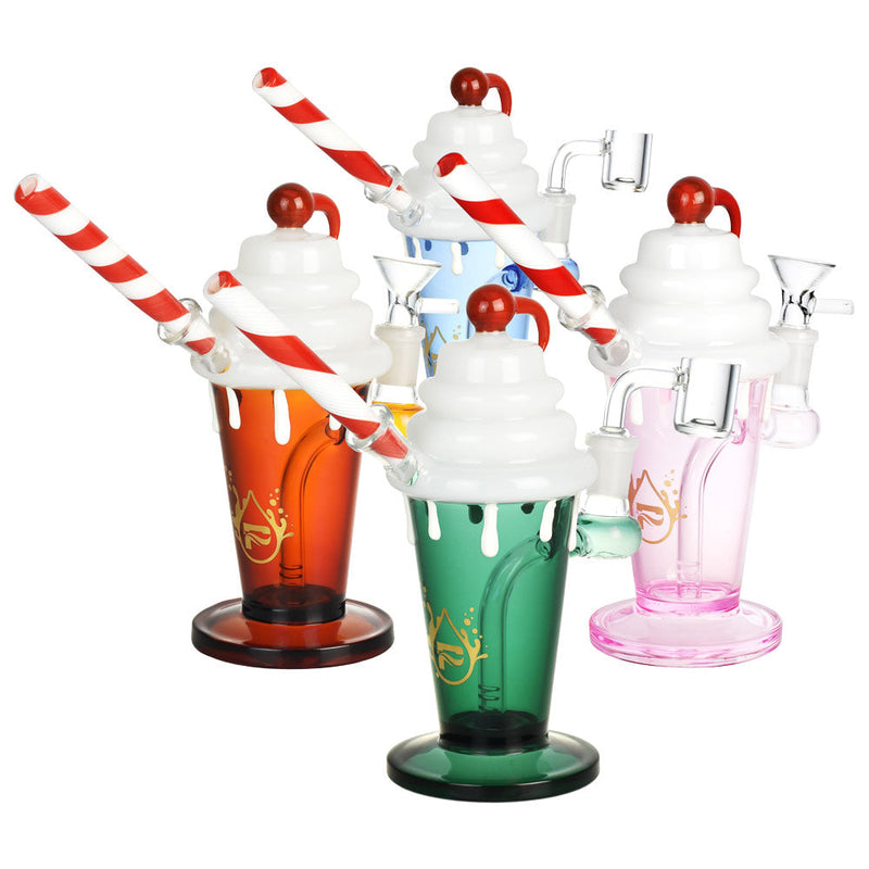 Pulsar Diner Shake 3-in-1 Dab Rig - 7.25"/14mm F/Colors Vary - Cheapnotic