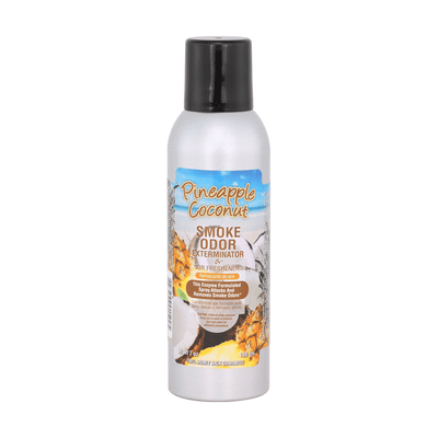 Pineapple Coconut Smoke Odor Spray, an effective air freshener for eliminating smoke and pet odors.