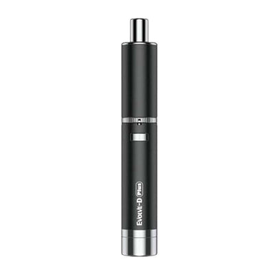 Yocan Evolve-D Plus Dry Herb Pen Vaporizer with dual-coil atomizer and built-in storage jar for efficient heating and vapor production.