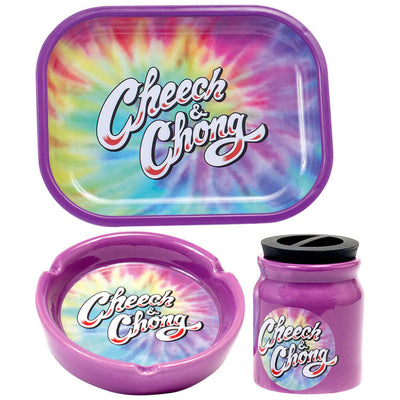 Cheech & Chong Smoke Lover's Gift Set - 3pc / Purple Tie-Dye