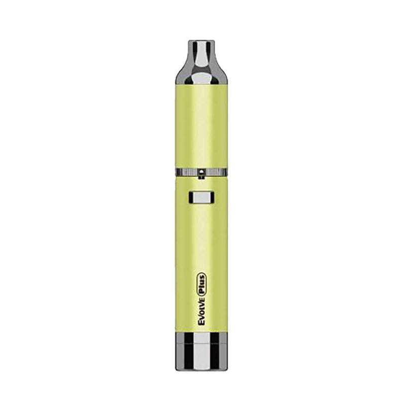 Yocan Evolve Plus Vaporizer Kit with built-in silicone jar and functional coil cap in a lime green color