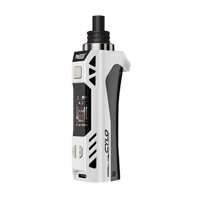 Yocan Cylo Vaporizer in white with variable voltage settings and built-in 1300mAh battery for an ultimate vaping experience