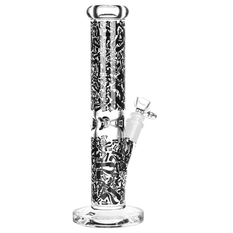 Pulsar Logo Camo Design Series Straight Tube Water Pipe | 12" | 14mm F