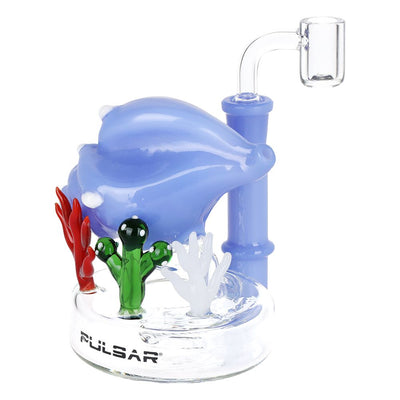 Pulsar Conch Reef Mini Glass Dab Rig - 4" / 14mm F / Colors Vary