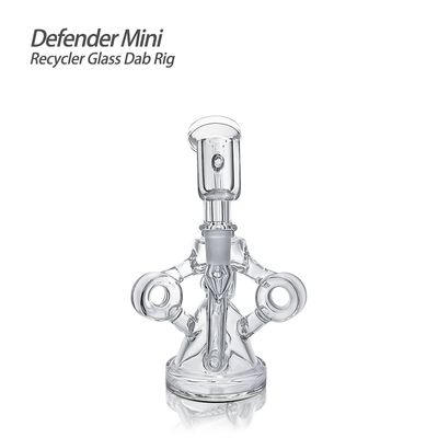 Waxmaid 6.14 Inch Defender Mini Recycler Glass Dab Rig