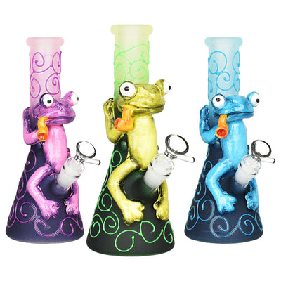 Frog King Beaker Water Pipe | 9.75" | 14mm F - Cheapnotic