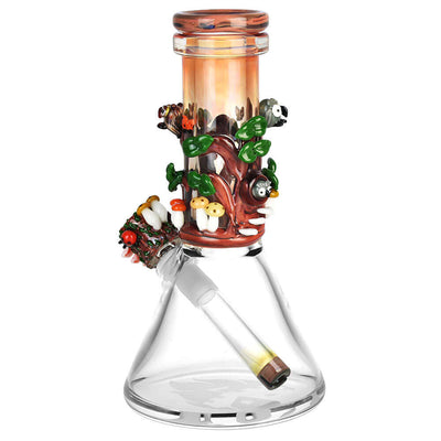 Empire Glassworks Baby Beaker Water Pipe - 8"/14mm F/Renew the Redwood - Cheapnotic