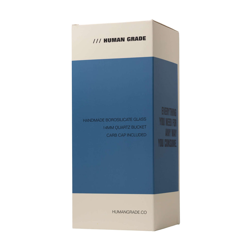 Human Grade 10.25" Straight Recycler Glass Water Pipe