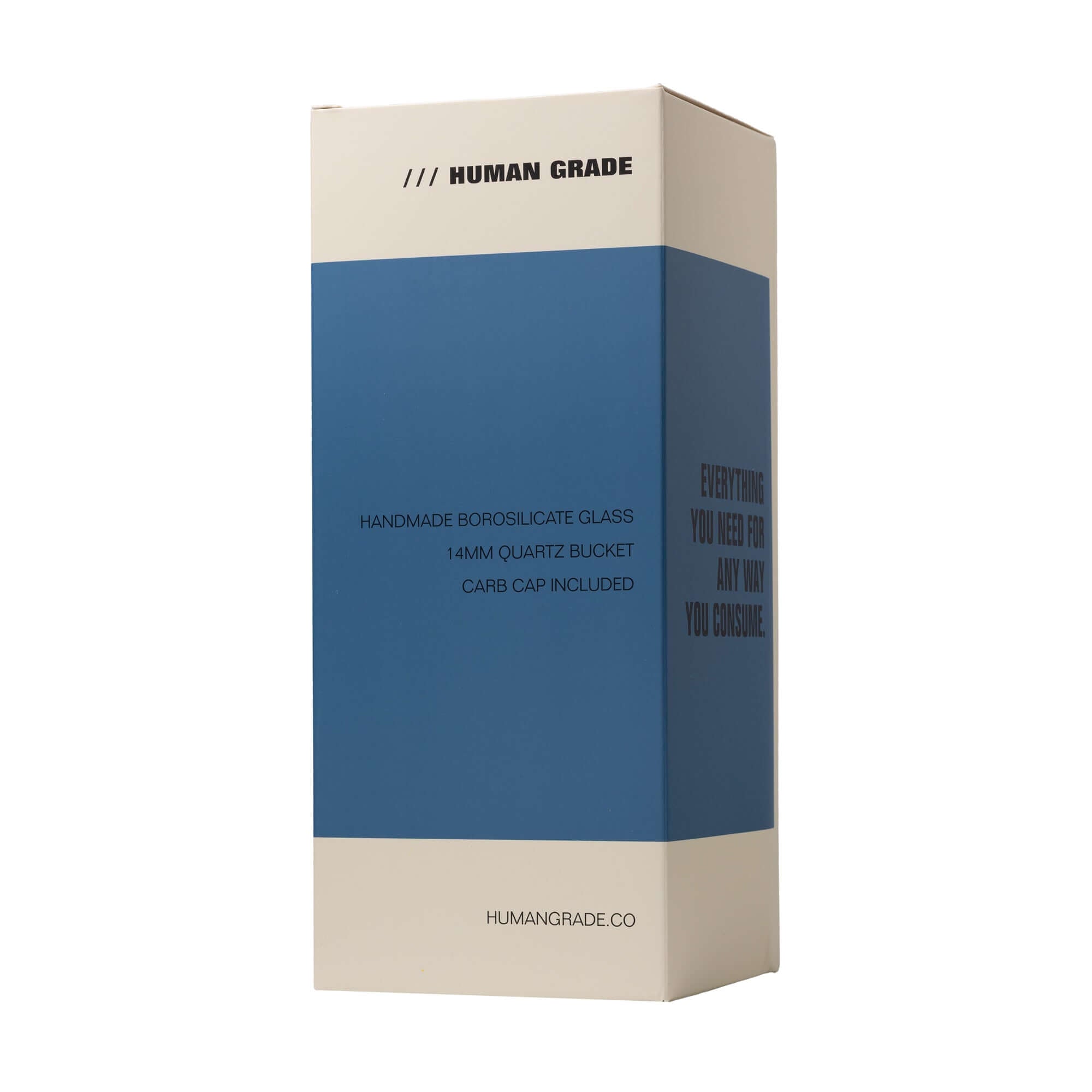 Human Grade 10.25" Straight Recycler Glass Water Pipe