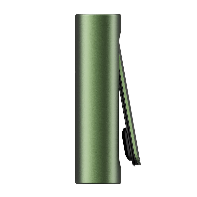 PAX Flow Vaporizer with Grip Sleeve Bundle in ONYX and Green color, showcasing sleek design and portability.