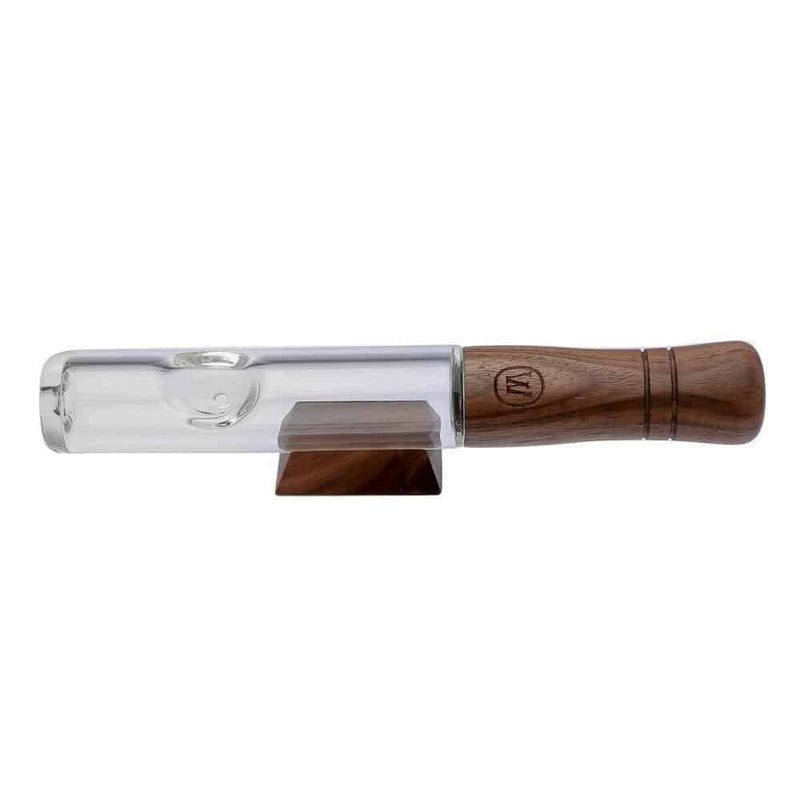 Marley Natural Glass & Walnut Steamroller