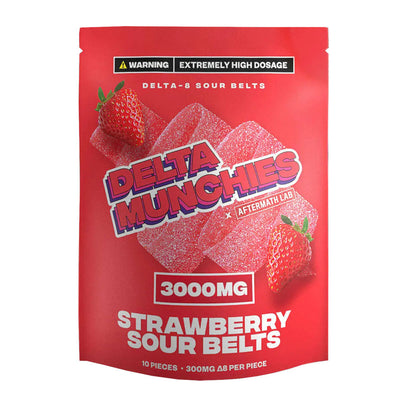 Delta Munchies D8 Sour Belts | 3000mg