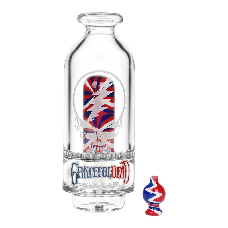 Grateful Dead x Pulsar Sandblast Stealie Attachment Set for Puffco Peak & Peak Pro - 6"