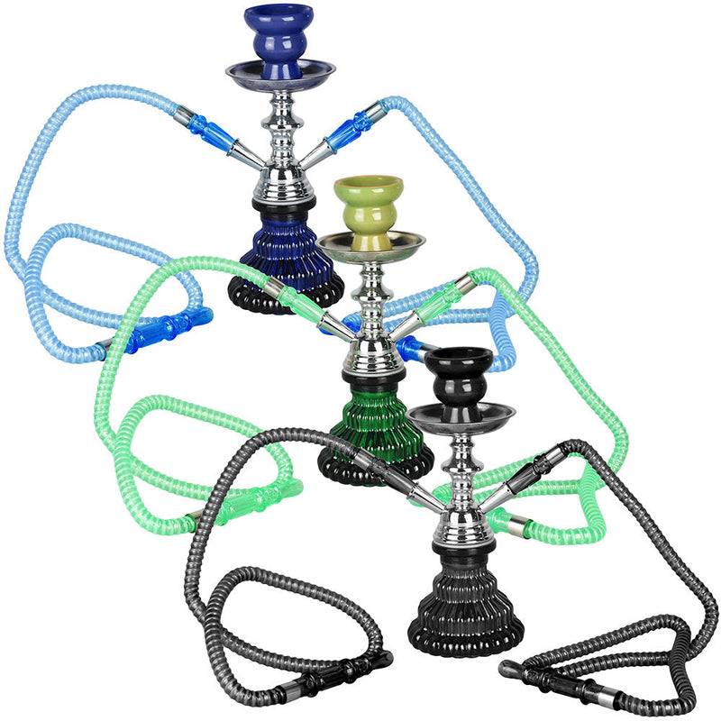 Premium Sparta Hookah - 10" / 2-Hose / Colors Vary - Cheapnotic