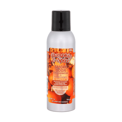 Pumpkin & Spice Smoke Odor Exterminator spray bottle for effectively eliminating smoke and household odors.